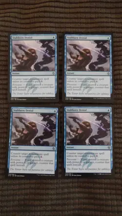 Magic: the Gathering / MtG Stubborn Denial x4 Khans of Tarkir - Image 1