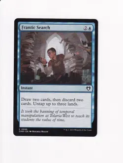2023 MTG MAGIC THE GATHERING COMMANDER MASTERS FRANTIC SEARCH - Image 1
