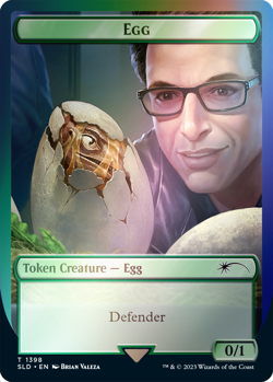 Magic the Gathering Secret Lair x Jurassic World: Dr. Ian Malcolm Rainbow Foil - Image 3
