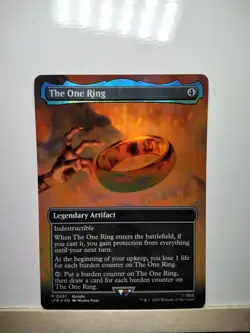 MTG FOIL The One Ring (Borderless) Promo Lord of the Rings 0451 - Image 1