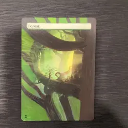 Forest Hand-painted Altered Art Extension Zendikar MTG - Image 1