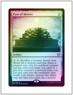 1x Pyre of Heroes, Foil, Kaldheim, Magic the Gathering MTG NM - Image 1