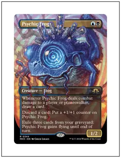 1x Psychic Frog, Borderless Art, Magic the Gathering MTG NM - Image 1
