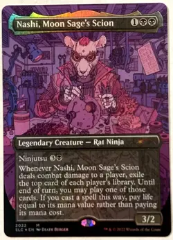 MTG Nashi Moon Sage's Scion FOIL Secret Lair 30th Countdown 2022 NM - Image 1