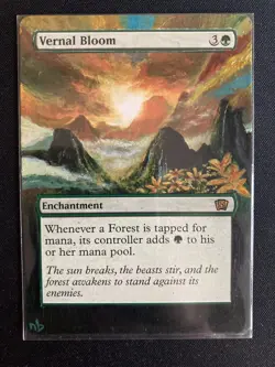 Vernal Bloom (8th Edition) ALTERED with extended art, hand painted! - Image 1