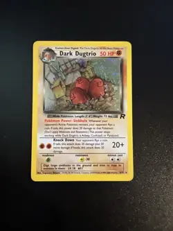 Dark Dugtrio 6/82 Team Rocket Set Holo Rare Vintage Pokemon Card - NM - Image 1