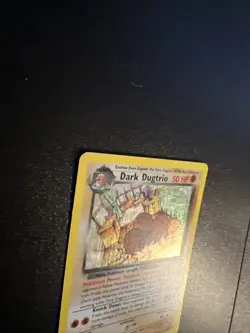 Dark Dugtrio 6/82 Team Rocket Set Holo Rare Vintage Pokemon Card - NM - Image 2