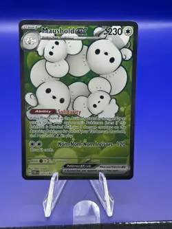 Pokemon Maushold ex 233/182 Paradox Rift Scarlet & Violet Ultra Rare Full Art - Image 1