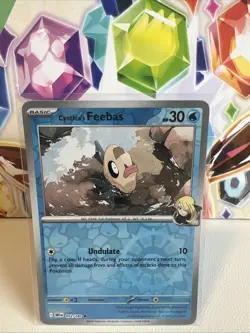 Cynthia’s Feebas 052/182 Reverse Holo Common - Pokemon TCG Destined Rivals NM - Image 1
