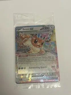 Pokemon Eevee EX 75/131 Stamped Prismatic Evolutions Surprise Box Promo Sealed - Image 1