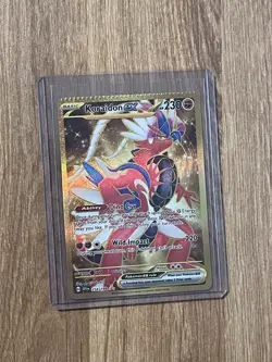 Pokemon TCG Koraidon EX 254/198 SV01 Scarlet & Violet Base Set Holo CRIMP ERROR - Image 1