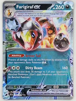 Farigiraf ex 108/162 Double Rare Holo Pokemon Temporal Forces NM - Image 1