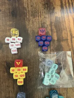 Lot of 8X Official Pokemon TCG Dice And Damage Counters- Metal Included - Image 2