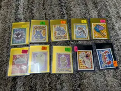 30 Pokemon Merlin Sticker Lot - Freshly Opened - 1999 VINTAGE In Top Loaders - Image 2