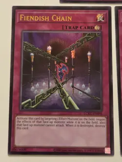 Fiendish Chain LCKC-EN095 x3 Ultra Rare Yugioh Legendary Collection Kaiba Mint - Image 3