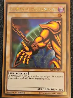 YuGiOh! Right Arm of the Forbidden One PGL2-EN024 Premium Gold VLP - Image 1