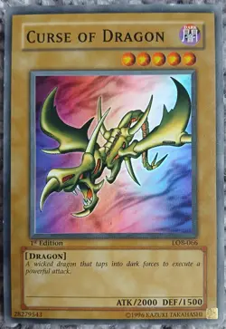Yu-Gi-Oh! TCG Curse of Dragon LOB-066 Super Rare 1st Edition - Image 1
