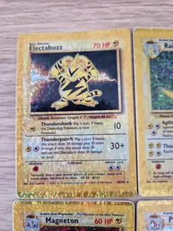 Pokemon Base Set Prism Holo Sticker Card Bundle -15 Cards- Mewtwo, Zapdos & more - Image 2