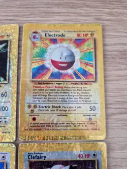 Pokemon Base Set Prism Holo Sticker Card Bundle -15 Cards- Mewtwo, Zapdos & more - Image 5