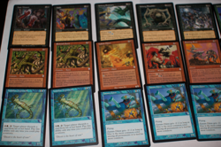 MTG 18x invasion black green blue magic card lot MP - Image 3