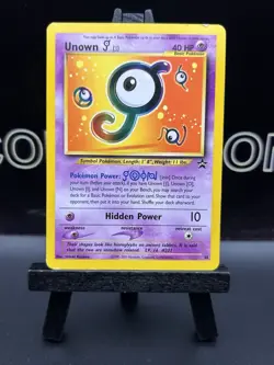 Unown [J] 38/53 1999 WOTC Promo Regular Pokemon TCG Card LP - Image 2