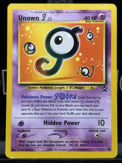 Unown [J] 38/53 1999 WOTC Promo Regular Pokemon TCG Card LP - Image 3