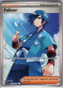 Falkner 251/193 Full Art Trainer - Paldea Evolved - Pokemon Card - NM - Image 1