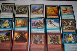 MTG 15x Visions Tempest Weatherlight blue red magic card lot MP - Image 1