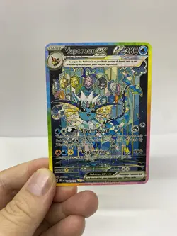 Vaporeon EX Gold Metal Pokemon Card-Collectible Gift Display！Christmas LIKE - Image 1