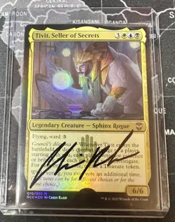 Tivit, Seller of Secrets Foil Artist Proof AP MTG Rare Signed - Image 1