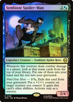 Symbiote Spider-Man Foil Marvel's Spider-Man NM MTG - Image 1
