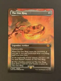 MTG The One Ring 0451 Lord of the Rings Mythic Promotional Foil NM - Image 1