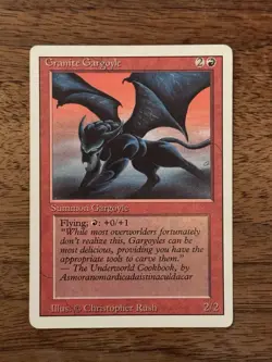 Granite Gargoyle MTG Revised 3rd Edition Third Magic 1994 VINTAGE FREE SHIPPING - Image 1