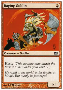 X4 Raging Goblin 8th Edition Played MTG Magic DNA GAMES - Image 1