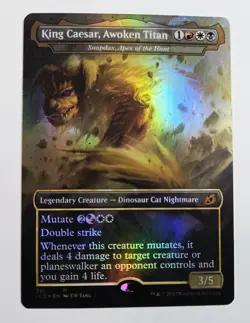 King Caesar, Awoken Titan - Snapdax, Apex of the Hunt (BORDERLESS FOIL) IKORIA - Image 1