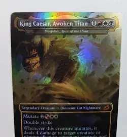 King Caesar, Awoken Titan - Snapdax, Apex of the Hunt (BORDERLESS FOIL) IKORIA - Image 3
