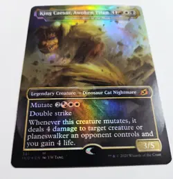 King Caesar, Awoken Titan - Snapdax, Apex of the Hunt (BORDERLESS FOIL) IKORIA - Image 4