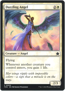 Dazzling Angel - 0009 - Foundations - Magic the Gathering (MTG) NM/M - Image 1