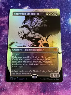 x1 Phyrexian Vindicator (300) - Foil - Borderless M MTG Phyrexia: All Will Be On - Image 1
