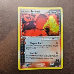 Team Magma's Torkoal 12/95 Pokemon EX Team Aqua VS Magma Holo Rare Card - NM - Image 1