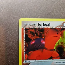 Team Magma's Torkoal 12/95 Pokemon EX Team Aqua VS Magma Holo Rare Card - NM - Image 2