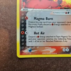 Team Magma's Torkoal 12/95 Pokemon EX Team Aqua VS Magma Holo Rare Card - NM - Image 4