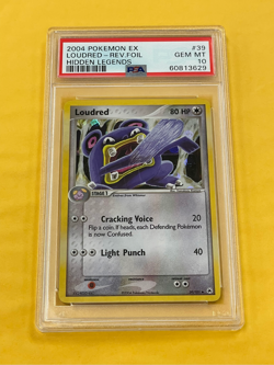 2004 Pokemon EX Hidden Legends Loudred Reverse Holo Foil #39/101 PSA 10 - Image 1