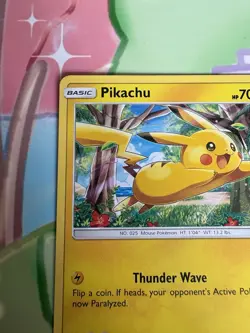 2016 Pokemon TCG Pikachu SM04 Sun & Moon Black Star Promos Non-Holo LP - Image 2