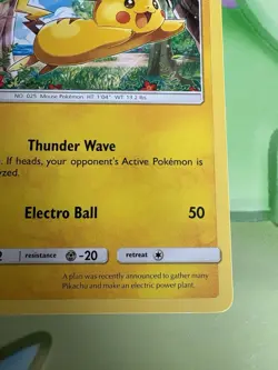2016 Pokemon TCG Pikachu SM04 Sun & Moon Black Star Promos Non-Holo LP - Image 4