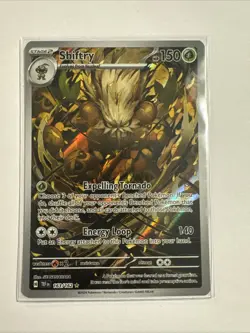 Pokemon TCG Shiftry 163/162 Illustration Rare, Temporal Forces - Image 1