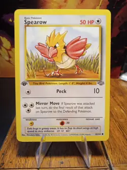 1998 Pokemon Jungle 1st Edition Spearow #62 Extremely LP - Image 1