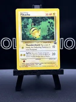Pokemon TCG Pikachu 27 Black Star Promos Regular 1999 WOTC LP - Image 2