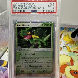 2004 Pokemon EX Team Magma Vs. Team Aqua Sceptile EX Holo 93/95 PSA 9 Mint - Image 1