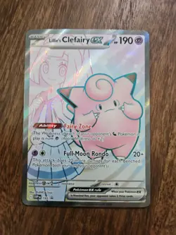 Pokemon Lillie's Clefairy ex SVP 195 Scarlet & Violet Black Star Promo - Image 1